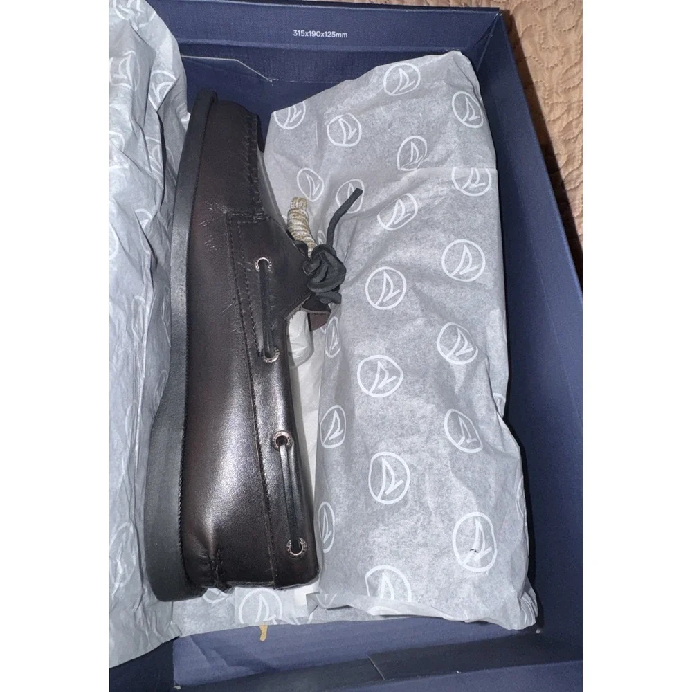 Sperry x Aritzia Authentic Original 2-Eye Boat Shoe Black Women Size 8.5 NWB
